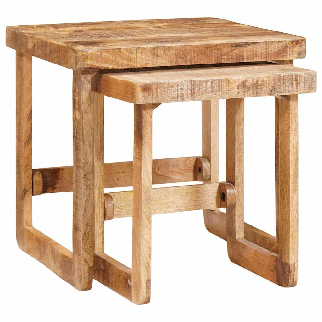End Tables Brown Solid mango wood